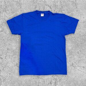 SUPREME SHORT SLEEVE BLANK T-SHIRT ROYALSIZE M